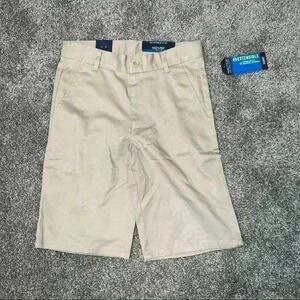Nautica Boys Khaki Flat Front Shorts Size 10R NEW
